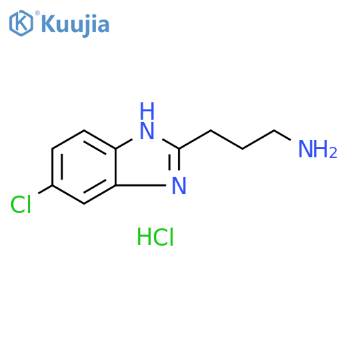 3-(5-chloro-1H-benzimidazol-2-yl)propan-1-amine dihydrochloride structure