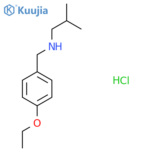 [(4-Ethoxyphenyl)methyl](2-methylpropyl)amine hydrochloride structure