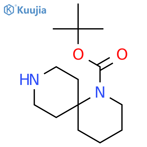 Tert-butyl 1,9-diazaspiro[5.5]undecane-1-carboxylate structure