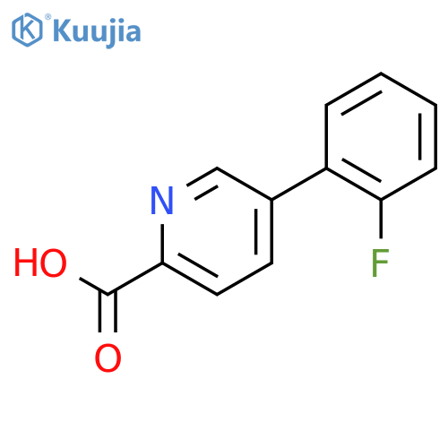 5-(2-Fluorophenyl)picolinic acid structure