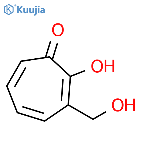 2,4,6-Cycloheptatrien-1-one, 2-hydroxy-3-(hydroxymethyl)- structure