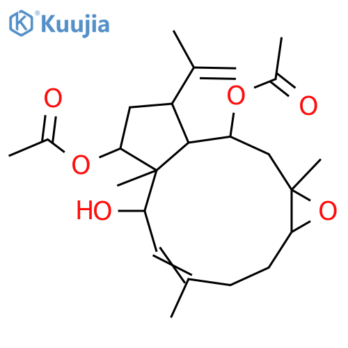 7,8-Epoxy-3,18-dolabelladiene-2,10,14-triol; (2α,3E,7α,8β,10α,14α)-form, 10,14-Di-Ac structure