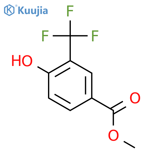Methyl 4-hydroxy-3-(trifluoromethyl)benzoate structure