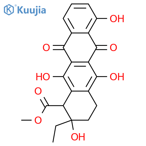ε-Rhodomycinone; 10-Epimer, 7-deoxy structure