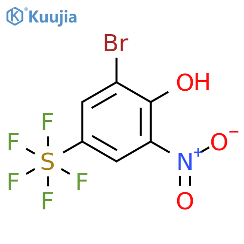 3-Bromo-4-hydroxy-5-nitrophenylsulphur pentafluoride structure