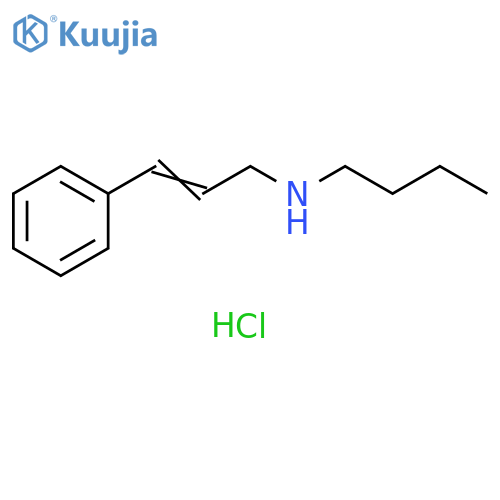(2E)-N-butyl-3-phenyl-2-propen-1-amine hydrochloride structure