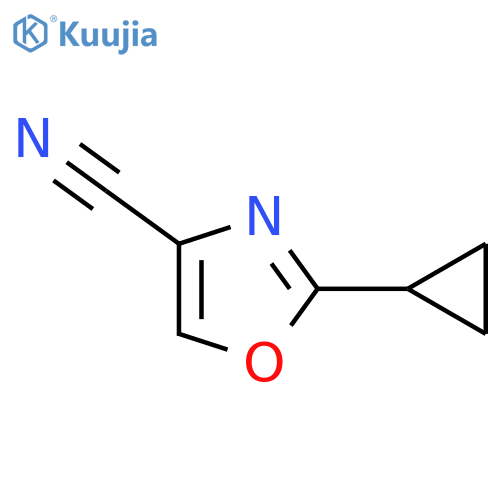 4-Cyano-2-cyclopropyl Oxazole structure