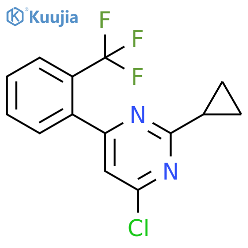 4-chloro-2-cyclopropyl-6-(2-(trifluoroMethyl)phenyl)pyriMidine structure