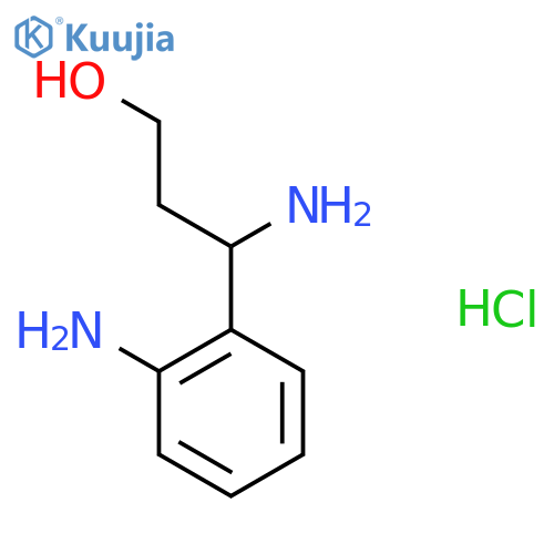 3-Amino-3-(2-aminophenyl)propan-1-ol hydrochloride structure