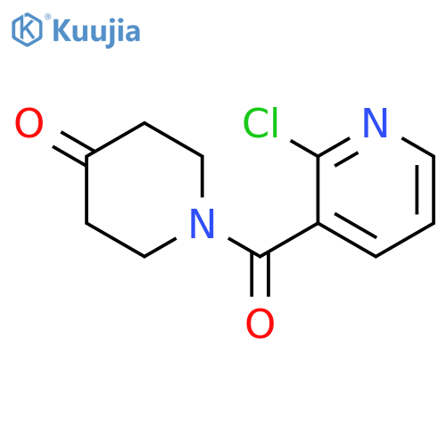 1-(2-Chloropyridine-3-carbonyl)-4-piperidinone structure