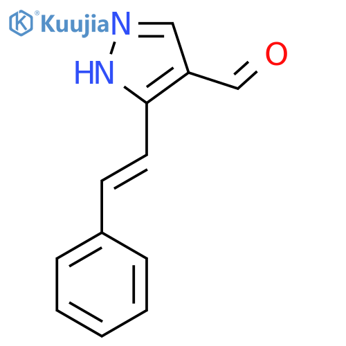 3-[(E)-2-Phenylvinyl]-1H-pyrazole-4-carbaldehyde structure