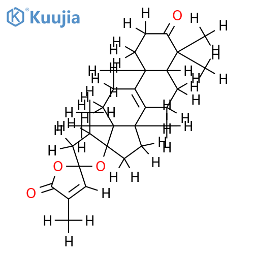 (5R,17S,23R)-17,23-epoxy-3-oxolanosta-8,24-dien-26,23-olide structure