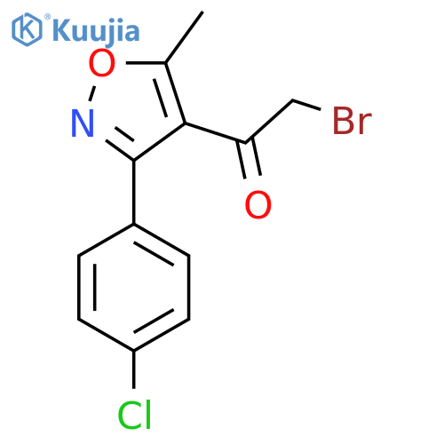2-Bromo-1-3-(4-chloro-phenyl)-5-methyl-isoxazol-4-yl-ethanone structure