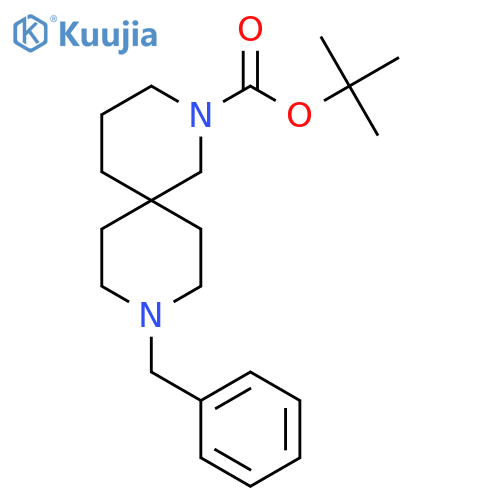 tert-Butyl 9-benzyl-2,9-diazaspiro[5.5]undecane-2-carboxylate structure
