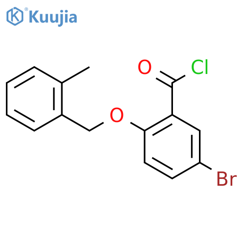 5-Bromo-2-(2-methylbenzyl)oxybenzoyl Chloride structure