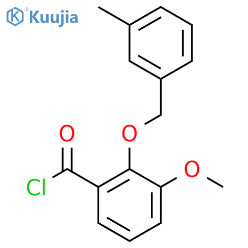 3-Methoxy-2-(3-methylbenzyl)oxybenzoyl Chloride structure