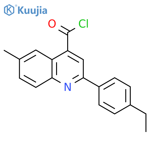 2-(4-Ethylphenyl)-6-methylquinoline-4-carbonyl chloride structure