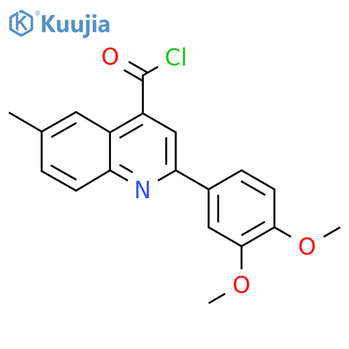2-(3,4-Dimethoxyphenyl)-6-methylquinoline-4-carbonyl chloride structure