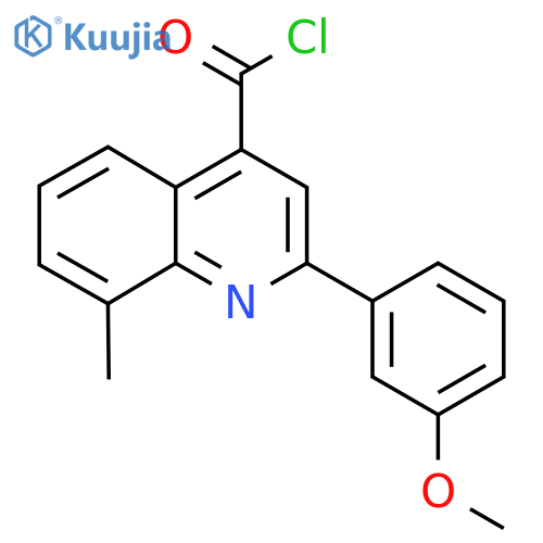 2-(3-Methoxyphenyl)-8-methylquinoline-4-carbonyl chloride structure