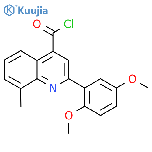 2-(2,5-Dimethoxyphenyl)-8-methylquinoline-4-carbonyl chloride structure