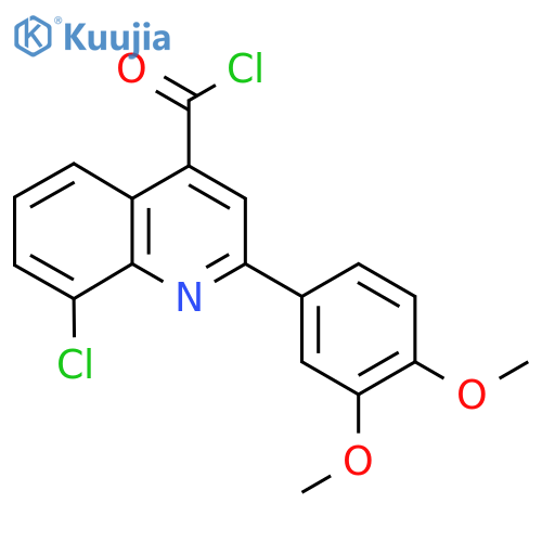 8-Chloro-2-(3,4-dimethoxyphenyl)quinoline-4-carbonyl chloride structure