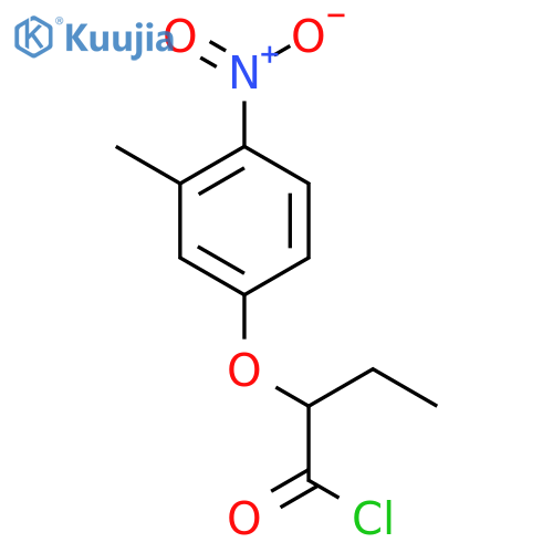 2-(3-Methyl-4-nitrophenoxy)butanoyl chloride structure