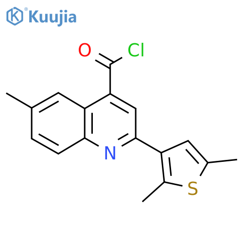 2-(2,5-Dimethyl-3-thienyl)-6-methylquinoline-4-carbonyl chloride structure