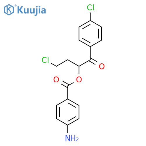 3-Chloro-1-(4-chlorobenzoyl)propyl 4-aminobenzoate structure