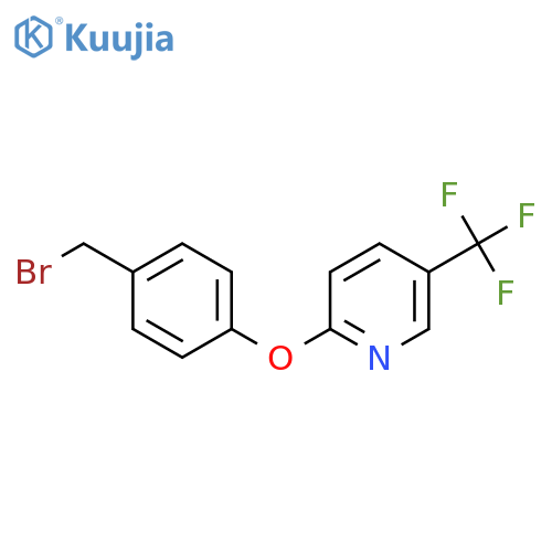 2-(4-(Bromomethyl)phenoxy)-5-(trifluoromethyl)pyridine structure