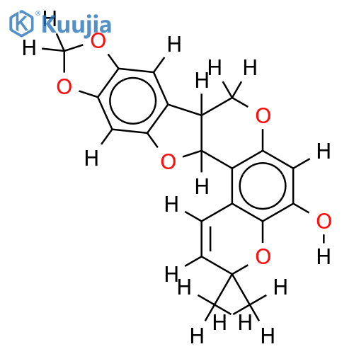 3-hydroxy-8,9-methylenedioxy-2',2'-dimethyl-pyrano-(5',6':1,2)[6aR,11aR]pterocarpan structure