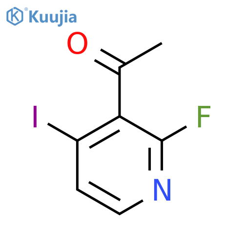 1-(2-Fluoro-4-iodo-3-pyridinyl)-ethanone structure