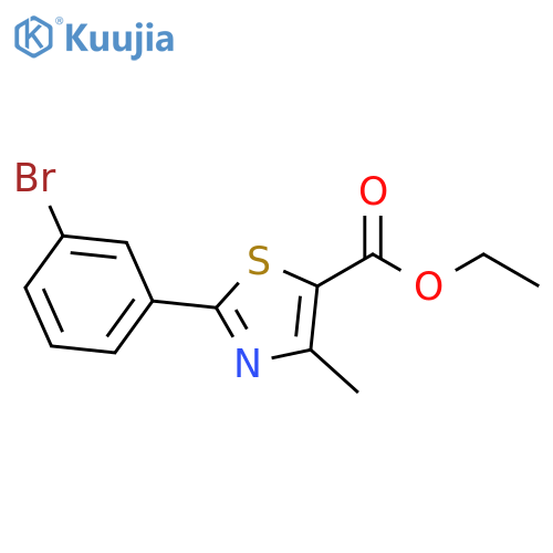 Ethyl 4-Methyl-2-(3-bromophenyl)thiazole-5-carboxylate structure