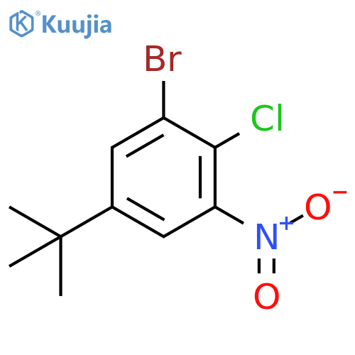 1-Bromo-5-tert-butyl-2-chloro-3-nitrobenzene structure