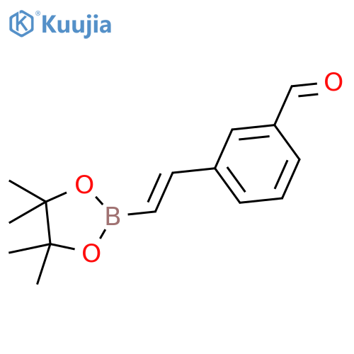 (E)-3-(2-(4,4,5,5-Tetramethyl-1,3,2-dioxaborolan-2-yl)vinyl)benzaldehyde structure