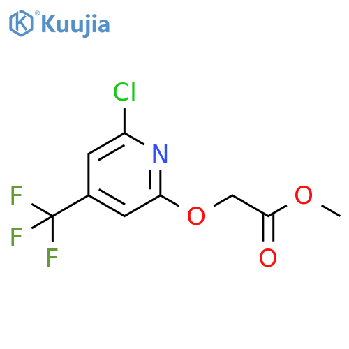 (6-Chloro-4-trifluoromethyl-pyridin-2-yloxy)-acetic acid methyl ester structure