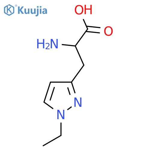 2-amino-3-(1-ethyl-1H-pyrazol-3-yl)propanoic acid structure