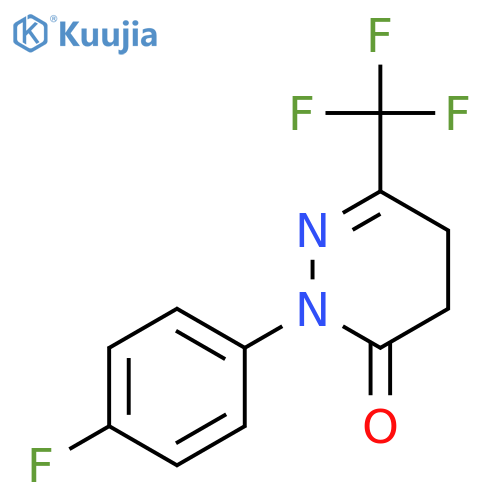 2-(4-Fluorophenyl)-6-(trifluoromethyl)-4,5-dihydropyridazin-3(2H)-one structure