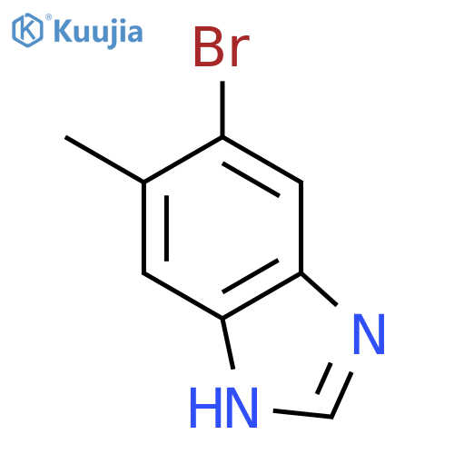 5-Bromo-6-methyl-1H-benzodimidazole structure