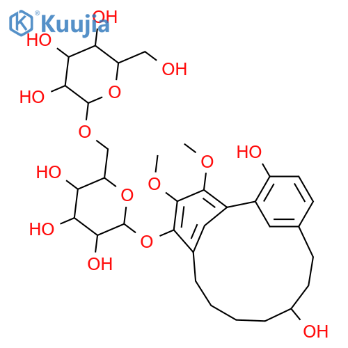 Myricanol; (ξ)-form, 5-O-[β-D-Glucopyranosyl-(1→6)-β-D-glucopyranoside] structure