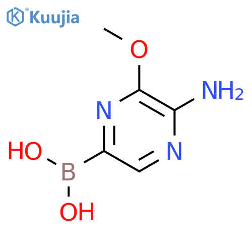 (5-Amino-6-methoxypyrazin-2-yl)boronic Acid structure