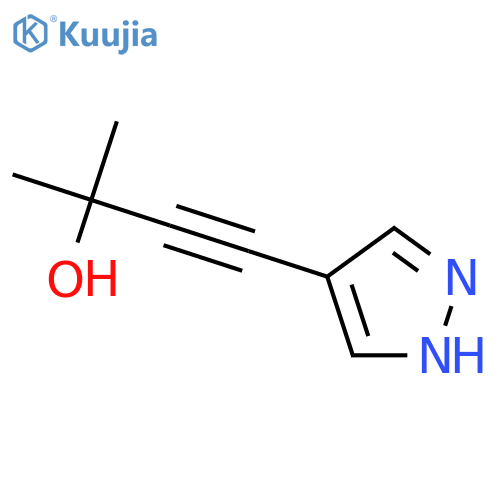2-methyl-4-(1H-pyrazol-4-yl)but-3-yn-2-ol structure