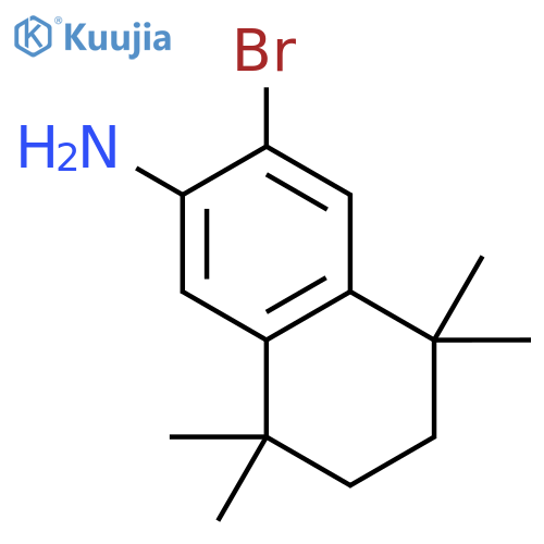 2-Naphthalenamine, 3-bromo-5,6,7,8-tetrahydro-5,5,8,8-tetramethyl- structure