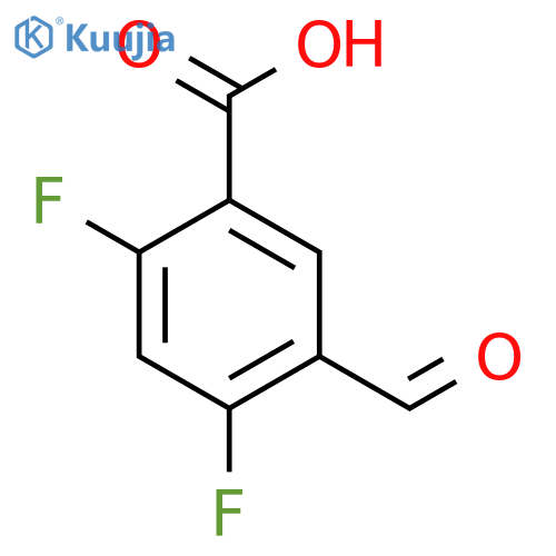 2,4-Difluoro-5-formylbenzoic acid structure