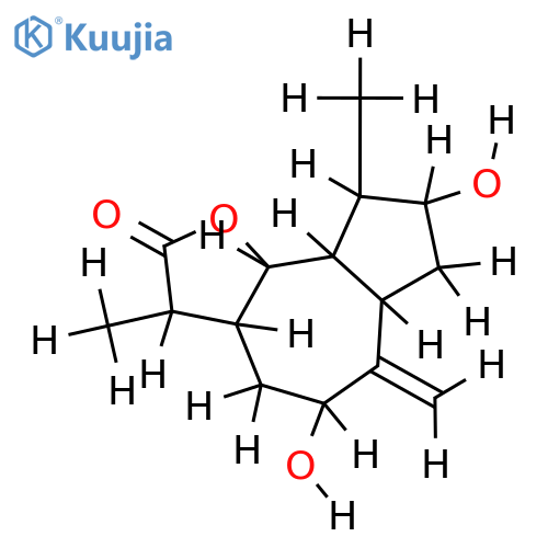 9beta-Hydroxy-4beta, 11alpha, 13, 15-tetrahydrozaluzanin C structure