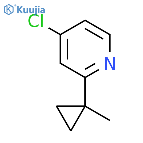 4-Chloro-2-(1-methylcyclopropyl)pyridine structure