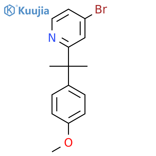 4-Bromo-2-(2-(4-methoxyphenyl)propan-2-yl)pyridine structure