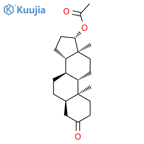 Androstan-3-one,17-(acetyloxy)-, (5b,17b)- structure