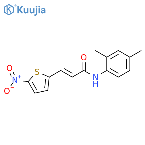 (2E)-N-(2,4-dimethylphenyl)-3-(5-nitrothiophen-2-yl)prop-2-enamide structure