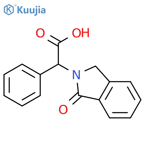 (2R)-2-(1-oxo-2,3-dihydro-1H-isoindol-2-yl)-2-phenylacetic acid structure