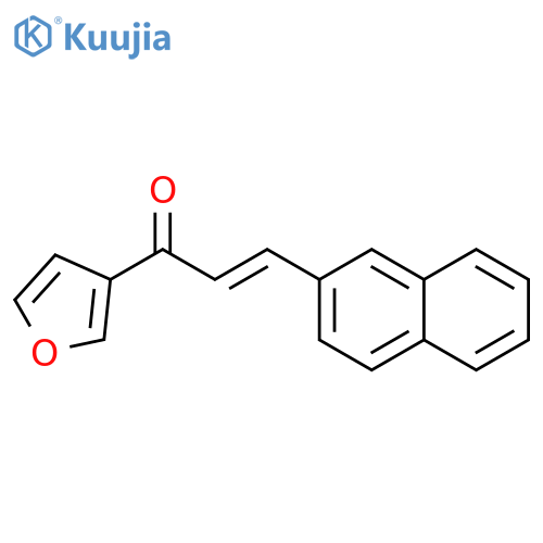 (2E)-1-(furan-3-yl)-3-(naphthalen-2-yl)prop-2-en-1-one structure